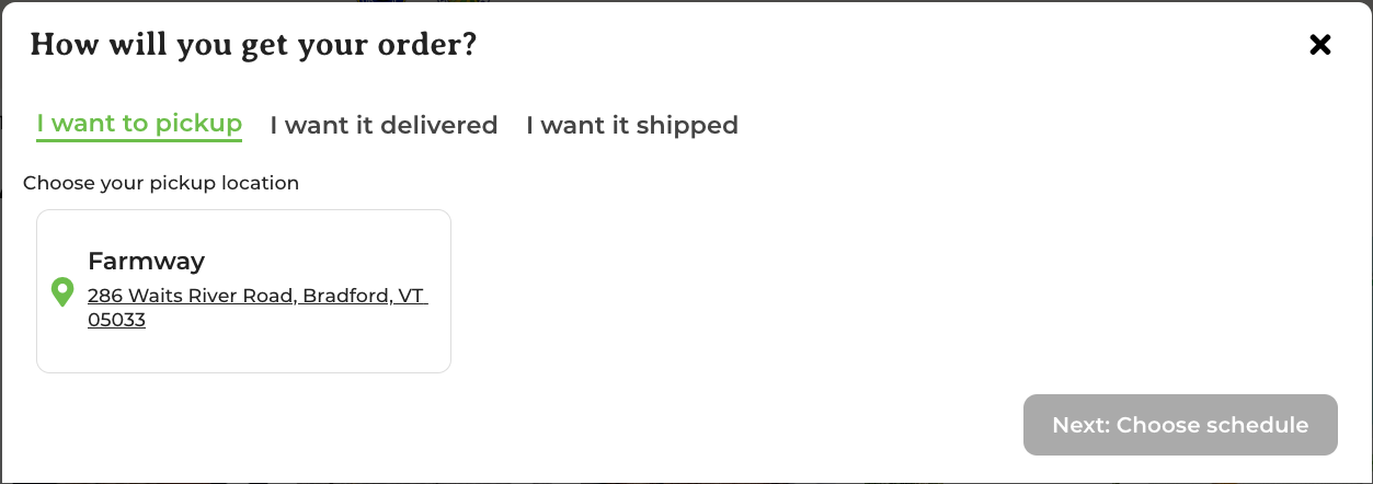 Product page showing pick-up, delivery, and shipping fulfillment options