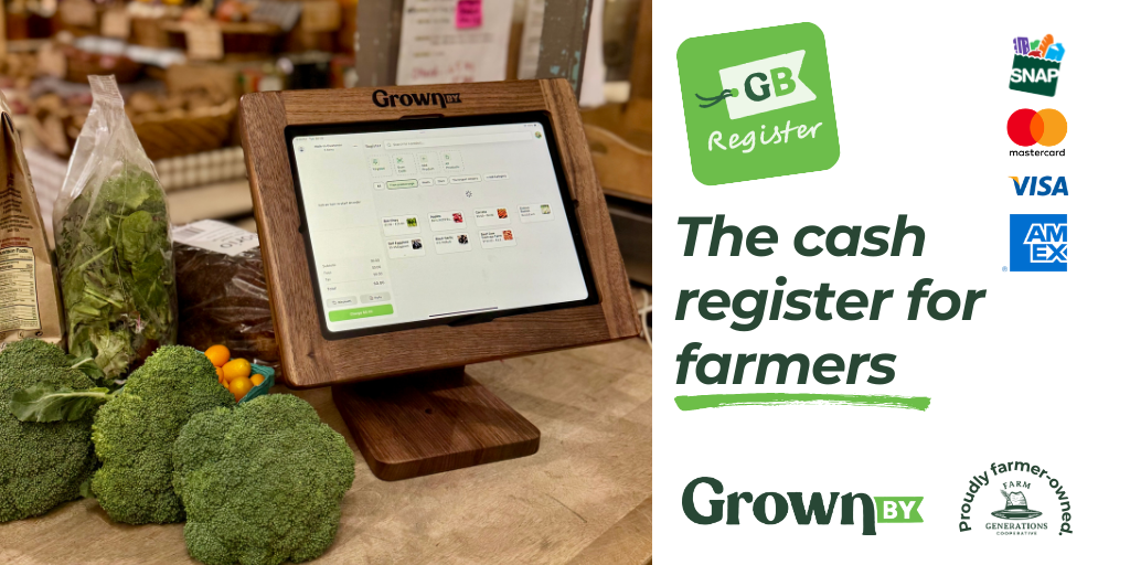 GrownBy Register the Cash Register for farmers